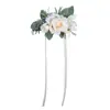 Suprimentos para Casamento Estilo Europeu, Conjunto de Flores de Pulso e Lapela com Tema Floresta, Flores de Pulso para Grupo de Madrinhas, Lapelas para Noivo e Padrinhos