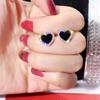 Pendientes de Corazón Negro Y2K Personalizados con Circonita Micro-Pavimentada en Forma de Corazón para Mujer Joyería de Pendientes de Plata 925 Nicho