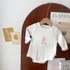 Nuevo bolso de manga larga cómodo con dibujos de animales de estilo coreano, ropa para bebés, ropa de escalada para animales pequeños y lindos.