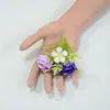 Cadena de Flor Rosa Diamante Brote de Rosa Flor Simulada Accesorios Caja de Flores Broche Flor DIY Festival Minoritario Performance