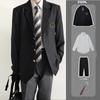 Traje de abrigo japonés negro cian Dk para niños, uniforme, nuevo estilo, traje de estilo universitario, ropa de clase
