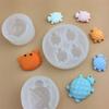 Pinça de Caranguejo Tartaruga Molde de Silicone Grau Alimentício DIY Bolo Pão Assar Decoração Gotejamento de Cola Ornamentos de Resina
