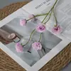 Seis Pequeños Capullos de Rosa Flores Artificiales para Decoración de Bodas, Flores Falsas para Arreglos de Boda, Arte Floral para Decoración de Habitaciones de Boda