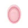 Tigela de Lavagem de Silicone Dobrável Esponja de Pó Tigela de Lavagem Pad Ferramenta Universal de Limpeza de Pincéis de Maquiagem Tigela de Lavagem Oval para Pincéis de Maquiagem