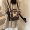 Bolso de estudiante de moda vintage para otoño e invierno, mochila informal de moda para mujer, bolso de hombro de alta gama de nicho 2024