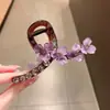 Pinza Grande de Garra Estilo Retro de Lujo Ligero de Gama Alta para Fijar el Cabello en la Parte Posterior de la Cabeza, Accesorio para el Cabello de Moda y Versátil
