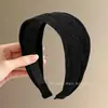 Diadema de Rayas Plisadas con Borde Ancho para Mujer con Dientes Pinza Antideslizante para el Cabello Diadema 2026 Sensación de Alta Gama Uso Diario Pinza para el Cabello Accesorios para el Cabello