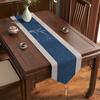Mantel de mesa de estilo chino, impermeable, estilo zen, ligero, de lujo, de alta gama, de tela larga
