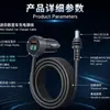 Cargador de Coche USB Digital Transfronterizo con Conector DC de Tres Usos, Cable de Carga para Coche Impermeable, Carga Rápida con Pantalla Digital