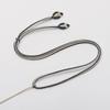 Cordão de pingente de jade Wenwan ajustável feito à mão estilo étnico nó de cauda de fênix bicolor corda de colar para homens e mulheres Direto da fábrica