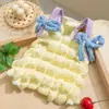 Ropa Nueva de Gato para Primavera y Verano, Vestido Delgado y Transpirable para Perro Estilo Princesa, Ropa para Mascotas Pequeñas