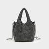 Bolsa de Diamantes de Venta Caliente Transfronteriza para Mujer, Bolso de Noche de Diamantes, Bolso Cubo, Bolso de Cadena de Pedrería, Bolso Brillante de Mano y Cruzado