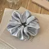 Goma para el pelo de estilo coreano, casual, beige, con estrellas, para mujer, elegante y sofisticada, accesorio para moño grande