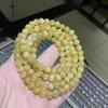 Pulsera de Citrino Brasileño Natural con Cuentas Redondas de una Sola Vuelta, Pulsera de Citrino, Color Fresco y Elegante, Estilo Versátil para DIY