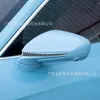 Adecuado para 19-22 Porsche Taycan Interior de Coche Modificado Fibra de Carbono Espejo Retrovisor Tira Decorativa Pegatinas