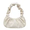 Bolso de Hombro Nuevo Estilo Coreano de Bollo, Bolso Estilo Francés, Bolso de Mano Plisado de Moda, Bolso de Axila, Nuevo Producto de Venta Caliente Transfronterizo
