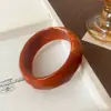 Pulseira Aberta Geométrica Irregular Acrílica Europeia e Americana Ins Exquisita Versátil Pulseira Luz Luxo Joias High-End para Mulheres
