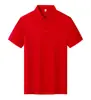 Camisas Polo de Verano, Camisetas Personalizadas, Ropa de Trabajo de Algodón de Seda Helada, Logo Bordado, Ropa de Trabajo Corporativa de Manga Corta con Cuello, Hecho a Medida