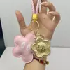 Chaveiro de Ouro Puro 999 Pingente de Bolsa Trânsito Dirigindo Transmissão ao Vivo Presente Fonte Atacadista Fabricante Envio Direto