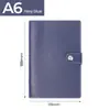 Caderno de Contabilidade de Folhas Soltas Couro PU Macio Transfronteiriço A6 Planejador de Planejamento Financeiro Pasta de Armazenamento Livro de Registro de Trabalho para Escritório