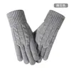 ¡Guau! Guantes de punto de invierno para mujer hechos a medida para cruzar fronteras, con forro polar, engrosados para abrigar, aptos para ciclismo al aire libre, compatibles con pantalla táctil