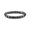 Pulsera Elástica Magnética Sencilla con Cuentas Piedra Negra Joyería para la Salud Soporta Diseños Personalizados