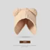 Chapéu Lenço Integrado Outono e Inverno Quente Pelúcia Espessado Imitação de Pelo de Coelho Chapéu Fofo com Proteção para Orelhas à Prova de Frio Capuz para Pescoço