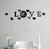Reloj de pared de producto transfronterizo pegatina de pared creativa pegatina de espejo pegatina de pared tridimensional 3D pegatina de pared de espejo acrílico suministro de AliExpress