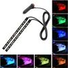 Luces Ambientales LED Automotrices Transfronterizas, Uno a Dos, Uno a Cuatro Luces de Atmósfera de Piso de un Solo Color, Luces de Decoración para Coche
