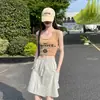 Pantalones Cortos de Trabajo Grises de Secado Rápido para Mujer, Nuevo Estilo Verano 2026, Cintura Alta, Corte Holgado, Diseño Adelgazante, Pantalones Cortos de Largo Medio en Línea A