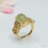 Anillo de Jade Hetian Natural Guan Yu Anillo de Jade Agua Clara Femenino Venta al Por Mayor de Fábrica Dropshipping S4051701L