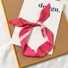Pañuelo de seda diadema para el pelo femenina goma para el pelo Red popular asa de bolsa de corbata verano fino francés súper de hadas cuerda para la cabeza cinta cinta tocado