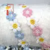 Encaje de flor pequeña bordada de colores de 2.5CM soluble en agua para ropa DIY, ribete de encaje de poliéster para cuellos y puños