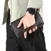 Bolsas de Mano de Cuero para Hombre, Bolsos de Hombre, Bolsos de Cuero Genuino con Candado de Contraseña, Bolsos de Cuero Suave de Gran Capacidad Business Casual, Bolsos de Hombre al Por Mayor