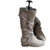 Botas Western de Cuero Suave con Tira Cruzada Vintage Otoño 2026 para Mujer, Botas Nuevas de Otoño Suaves Fruncidas Apiladas, Botas de Montura