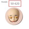 Molde de silicona con forma de muñeca proporcional para azúcar, molde de chocolate con cara sonriente, molde de silicona para hornear con forma de cabeza