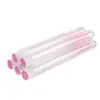Cepillo para Pestañas con Tubo de Diamante, Mango de Cristal Desechable, Cepillo para Pestañas y Cejas, Cepillo Espiral, Portátil de Doble Uso para Cejas y Pestañas, Brillo Multicolor