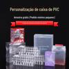Caixa de Embalagem de PVC Transparente Personalizada por Atacado Caixa de Plástico PET Caixa PP Fosca Sarjada Caixa Dobrável Personalização