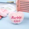 Rosa Suave Lindo Bordado de Letras Corazón de Amor Diadema con Corazón Accesorios para el Cabello Accesorios para la Cabeza Accesorios de Bricolaje Pasador Niñas