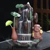 Novo Incensário de Refluxo de Vidro à Prova de Vento Criativo Ornaments para Casa Zen Sândalo Cerâmica Queimador de Aromaterapia