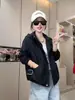 Chamarra Corta con Capucha de Color Sólido 26 para Mujer, Otoño, Corte Holgado con Cordón, Chaqueta Casual Versátil para Mujeres Menudas
