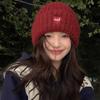 Gorro de lana con contenido de lana para otoño e invierno, con gran circunferencia de cabeza, versátil, casual, para el frío, gorro cálido, para parejas, protección para las orejas, gorro de punto