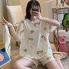 Pijama de Patricio Estrella 2025 para Mujer Verano Manga Corta Shorts Dibujos Animados Lindo Estudiante Talla Grande Conjunto de Ropa de Casa para Estudiante