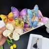 Decoración de Ventana de Mariposa Realista Impresa en 3D Transfronteriza Estilo Jardín de Monet Arreglo de Pared de Mariposas Zapatos Sombreros Accesorios para el Cabello Pinzas para el Cabello