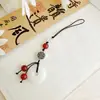 Nuevo Estilo Chino Estilo Antiguo Estilo Nacional Imitación Jade Hebilla Ping An Cuentas de Vidrio Bodhi Colgante para Colgar en Teléfono Móvil Joyería Llavero Personalizado