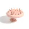 Cepillo para champú de silicona más vendido de Amazon, herramienta relajante para el champú para uso en casa, mango de masaje, peine suave popular de silicona para aliviar la tensión