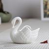 Ornamentos de Cisne de Cerâmica Vaso de Flores Hidropônico Artesanato Criativo Armazenamento para Mesa de Escritório Cerimônia de Casamento Castiçal