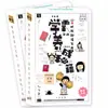 Literatura creativa y arte lenguaje de moda red palabra clave conjunto postal marcapáginas 60 tarjetas fabricantes al por mayor
