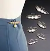 Pinza pequeña para cambiar la cintura del pantalón, pinza fija para ropa, artefacto ajustado para cintura, broche para pantalones, ajuste de cintura grande, hebilla anti-corrimiento