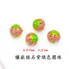 Cobre Puro Cloisonné Esmalte Agujero Pasante Incrustado Hueco Cuentas Sueltas DIY Pulsera Creativa Cultural Pulsera Joyería para Ropa Accesorios